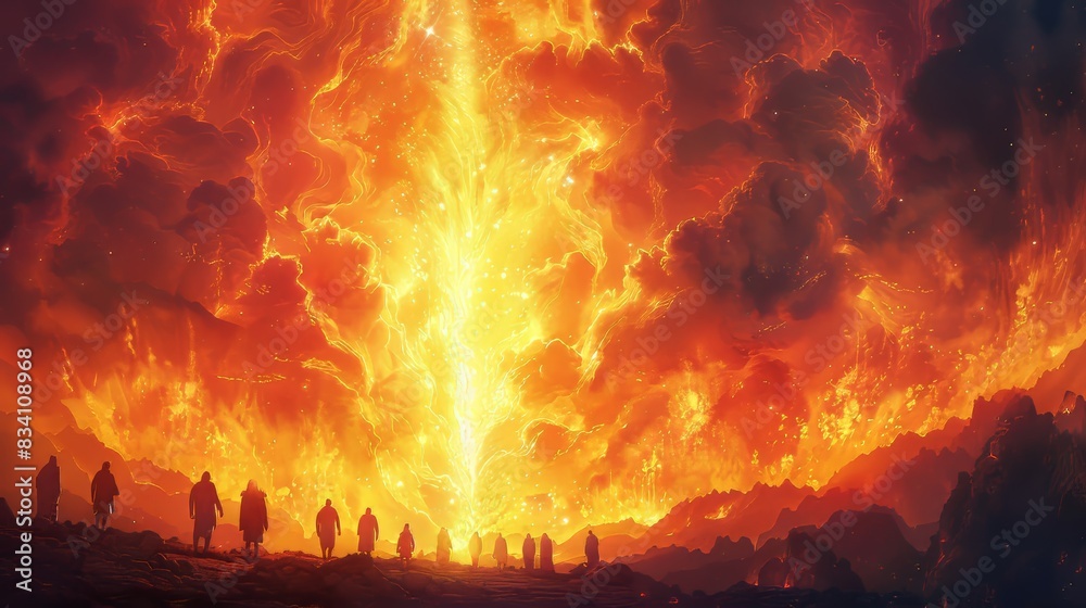 Pentecost: The Holy Spirit Descends as Tongues of Fire Generative AI