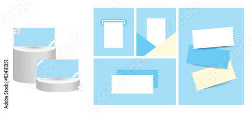 Coupon ticket template. Design of various coupons for promotion and sales. 
