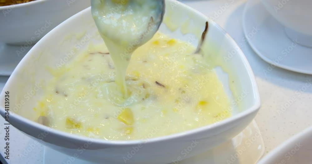 Vietnamese mung bean pudding Che Hoa Cau Asia drink liquid jelly viscous jelly Asia pudding. liquid viscous additives to drinks Authentic Che Thai Vietnamese fruit cocktail Vietnamese mung bean pudding Che Hoa Cau Asia drink liquid jelly viscous jelly Asia pudding. liquid viscous additives to drinks Authentic Che Thai Vietnamese fruit cocktail