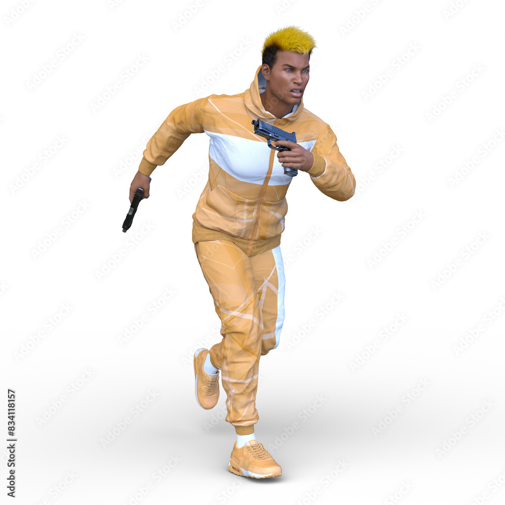 戦士　3DCGレンダリング