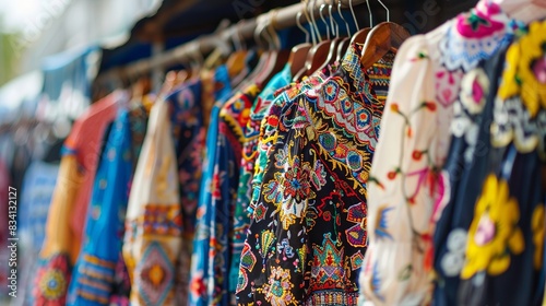 traditional embroidered shirts and vyshyvankas are examples of vintage Ukrainian apparel photo
