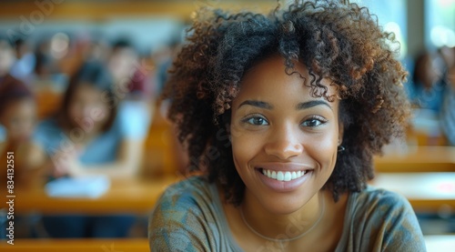 Person Smiling Up Close