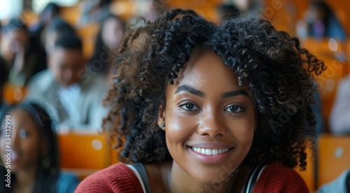Person Smiling Up Close