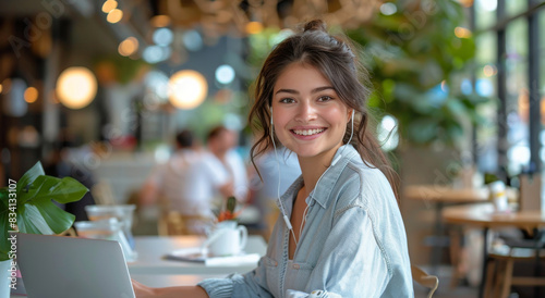 Woman Sitting in Front of Laptop Computer