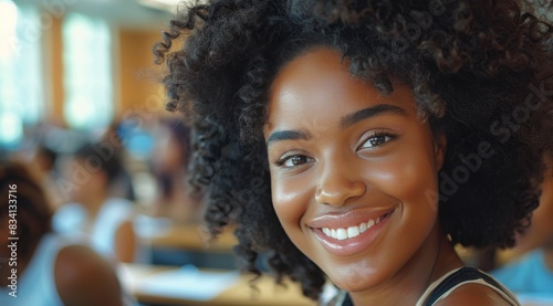 Person Smiling Up Close