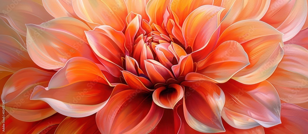 Close-up of an orange dahlia Close-up of an orange dahlia