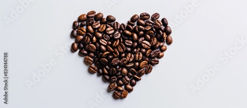 Coffee bean heart