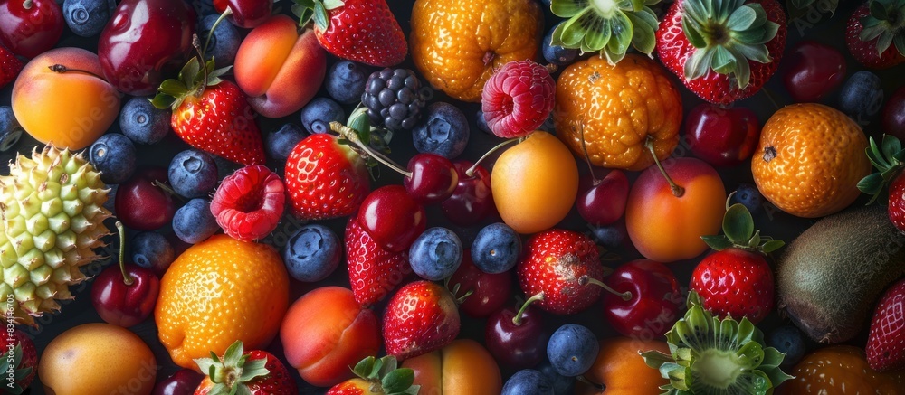 Close up of fresh organic summer fruits Close up of fresh organic summer fruits