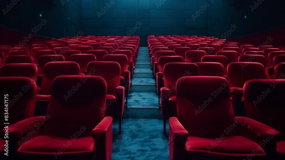Rows of empty seats and seats in an auditorium. Rows of empty seats and seats in an auditorium.