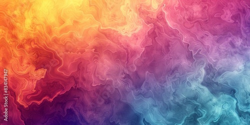 Abstract Colorful Gradient Background with Textures. The textures vary across the image, adding depth and interest to the visual composition. This digital artwork captures the fluid motion and blendin photo