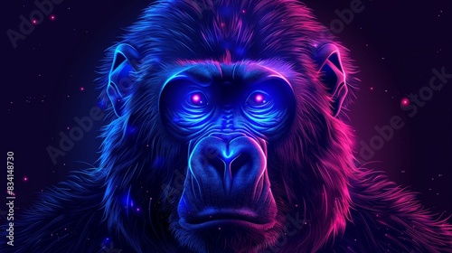 Gorilla logo, animal modern, strong brand, strong business