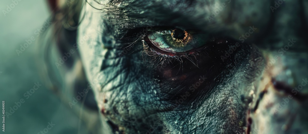 Terrifying close-up of a mutated zombie eye Terrifying close-up of a mutated zombie eye