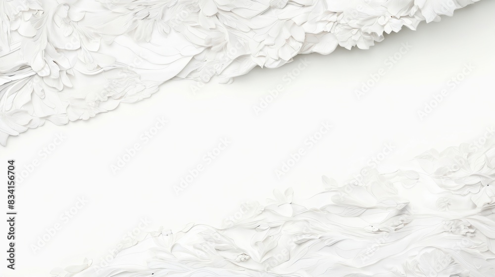 Obraz premium white background with snowflakes