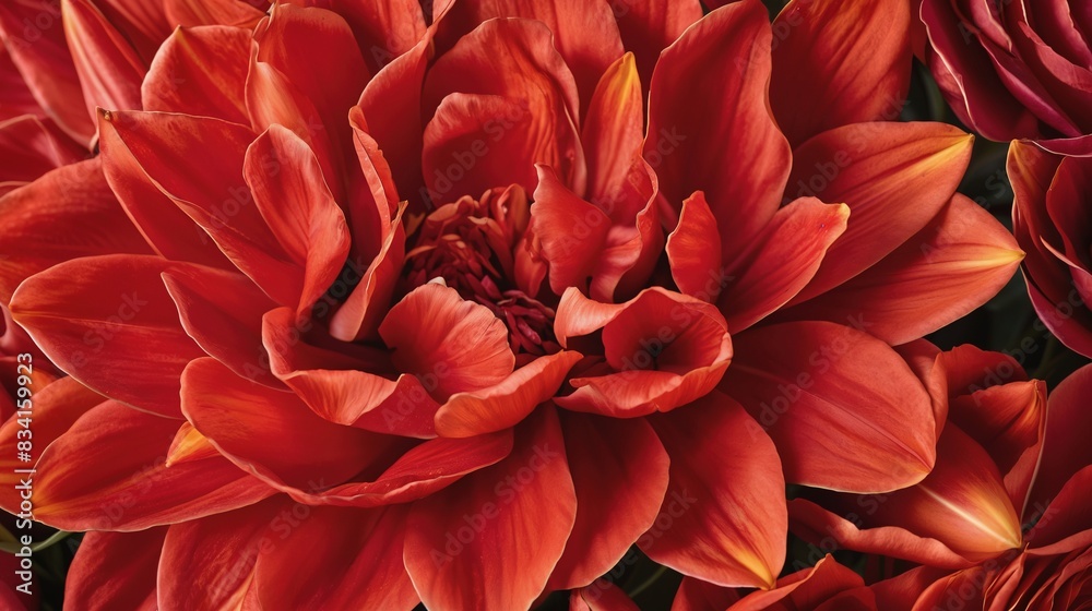 red dahlia flower red dahlia flower
