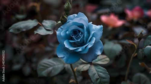 Blue Rose Close Up Photography (Generative AI)