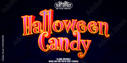 Halloween editable text effect, customizable spooky and ghost 3d font style