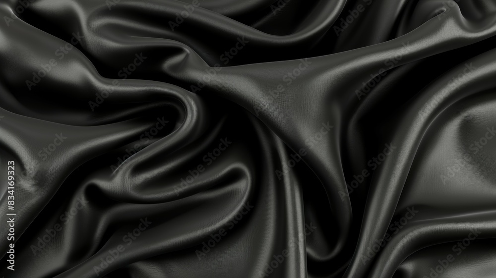 A black fabric with a shiny surface A black fabric with a shiny surface