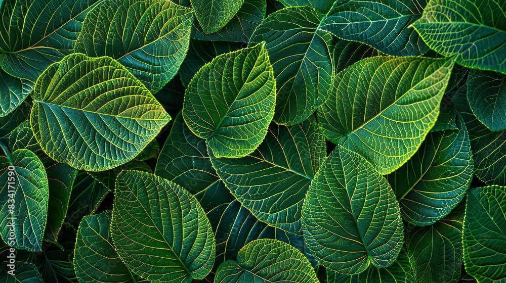 A Closeup of Tropical Plant Leaves in a Lush Garden, Unveiling a Symphony of Dark Green Hues and Intricate Patterns, Ideal for Spa Backgrounds, Wallpapers, and Ornamental Designs A Closeup of Tropical Plant Leaves in a Lush Garden, Unveiling a Symphony of Dark Green Hues and Intricate Patterns, Ideal for Spa Backgrounds, Wallpapers, and Ornamental Designs