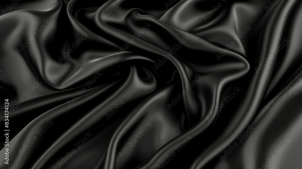A black fabric with a shiny texture A black fabric with a shiny texture