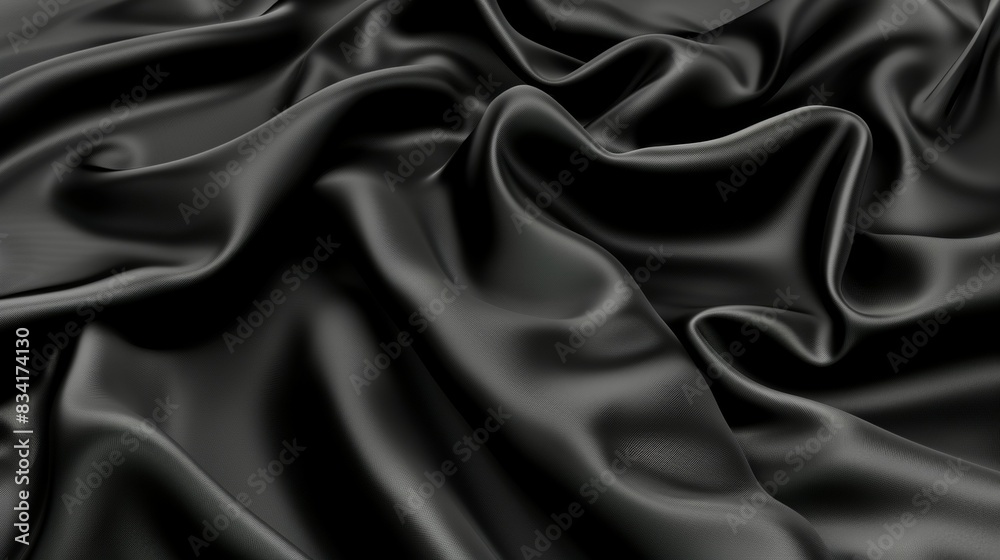 A black fabric with a shiny surface A black fabric with a shiny surface