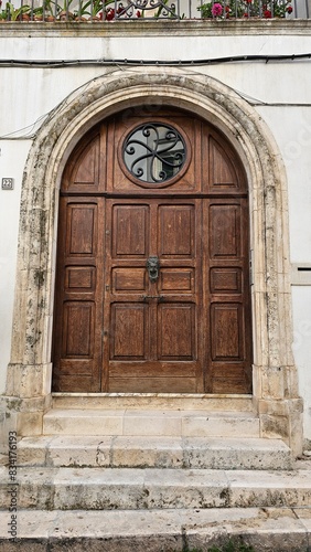 old wooden door