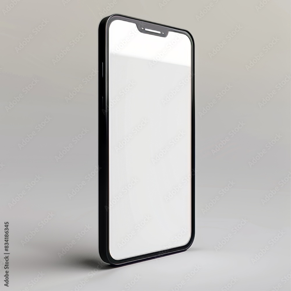 Mockup empty, standing blank smartphone screen. Mockup empty, standing blank smartphone screen.