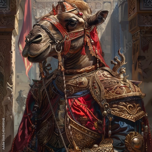 a camel - headed warrior from baldurs gate and diablo photo