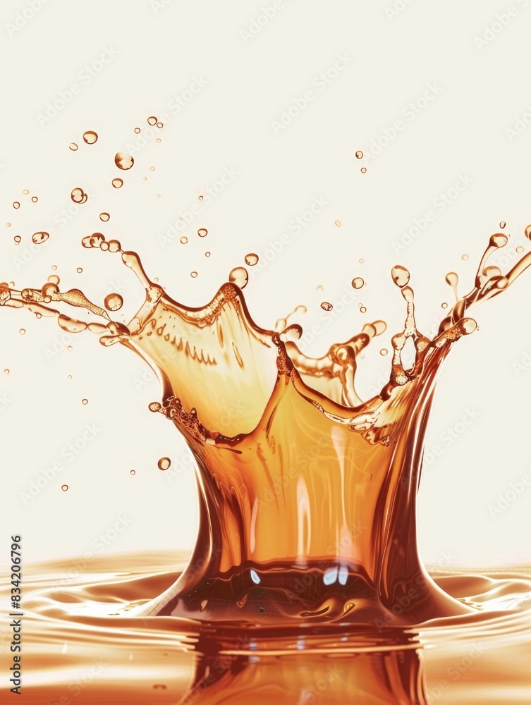 A splash of liquid on top of a body of water, potentially used for stock photo purposes A splash of liquid on top of a body of water, potentially used for stock photo purposes
