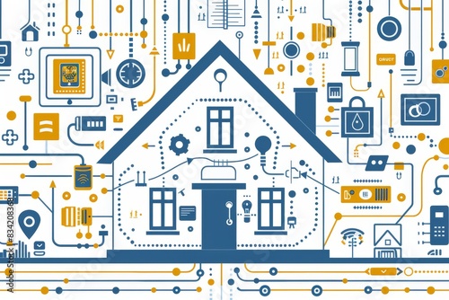 Vibrant circuit diagram with brain icon, symbolizing the fusion of technology and neural science.