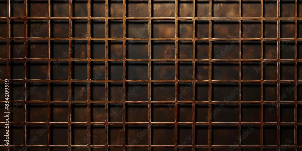 Brown grid black lines square Brown grid black lines square