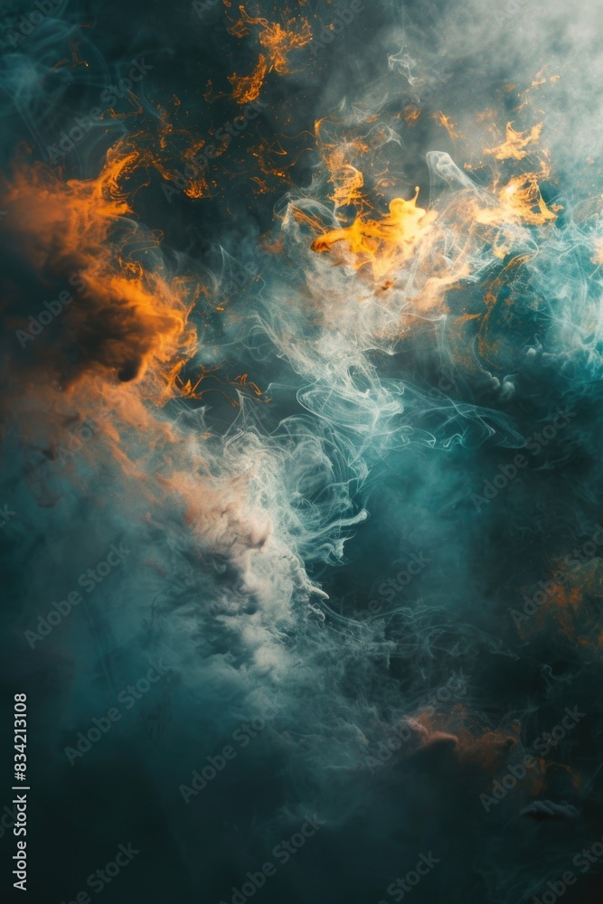 A close-up shot of a cloud of smoke in mid-air A close-up shot of a cloud of smoke in mid-air