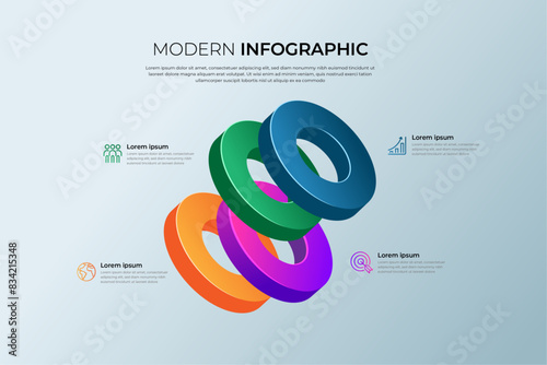 Colorful 3D Infographics