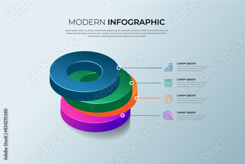 Colorful 3D Infographics