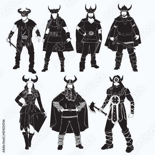 Brave Viking horn hat costume