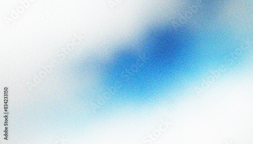 blue and white template empty space color gradient rough abstract background shine bright light and glow , grainy noise grungy texture