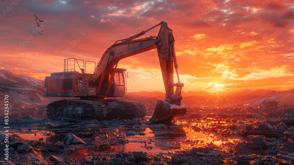 Hydraulic hammers are typically attached to excavators and powered by hydraulics.generative ai Hydraulic hammers are typically attached to excavators and powered by hydraulics.generative ai