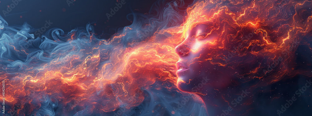 illustration of annual collective mind concept art, exploding mind, inner world, dreams, emotions,generative ai illustration of annual collective mind concept art, exploding mind, inner world, dreams, emotions,generative ai