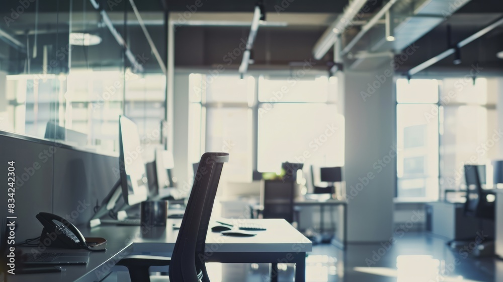 Fuzzy white office background, commercial office background Fuzzy white office background, commercial office background