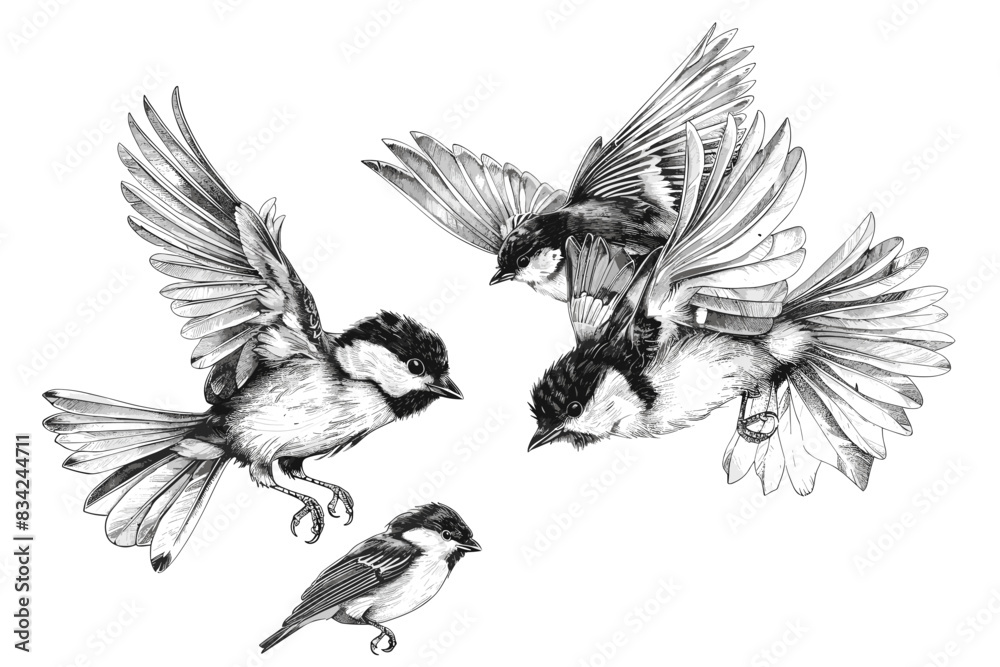 Naklejka premium vector world wild animals, mammals, fish, reptiles, and birds. Rare animals. Funny flat characters, good for banners, prints, patterns, infographics, children's book illustrations etc generated ai