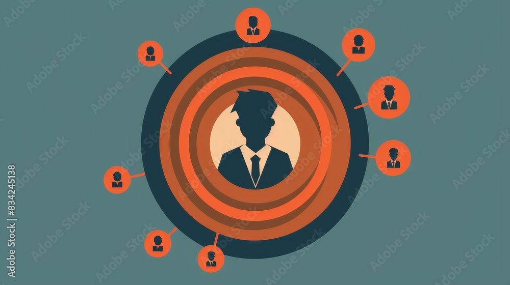 HRM or Human Resource Management, manager icon which is among staff icons for human development recruitment leadership and customer target, resume, interview. HRM or Human Resource Management, manager icon which is among staff icons for human development recruitment leadership and customer target, resume, interview.