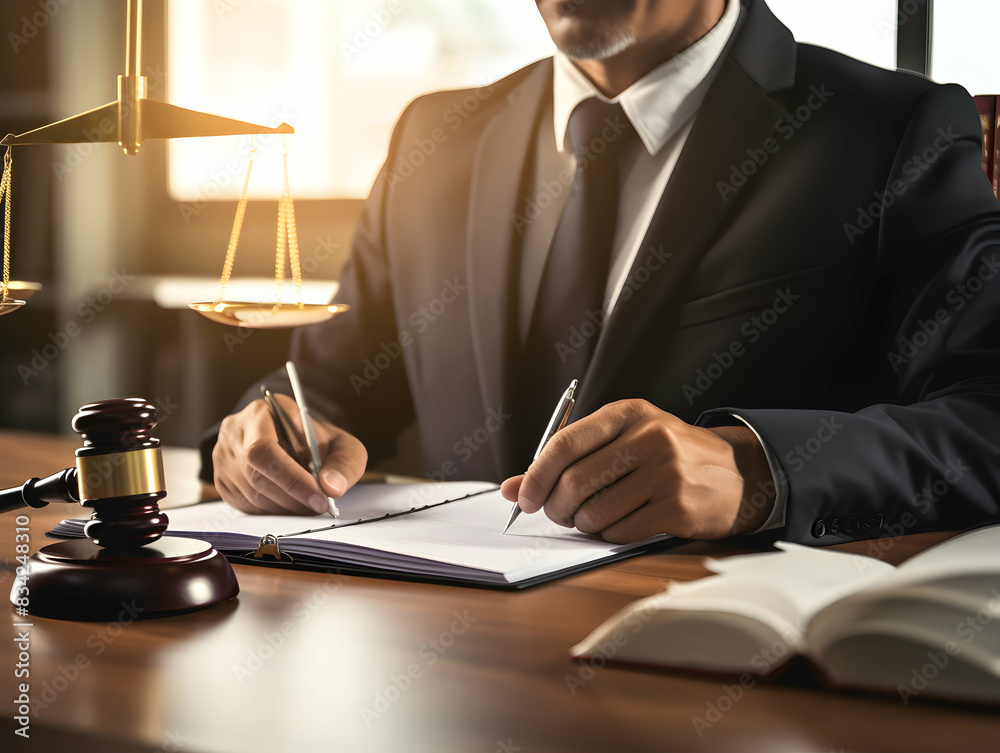 Concepts of Law and Legal services, Business person and lawyers discussing contract papers in office. Law, legal services, advice, Justice concept. attorney and legal law support Concepts of Law and Legal services, Business person and lawyers discussing contract papers in office. Law, legal services, advice, Justice concept. attorney and legal law support