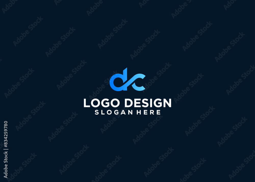 Initial letter dc logo infinity design vector illustration template Initial letter dc logo infinity design vector illustration template