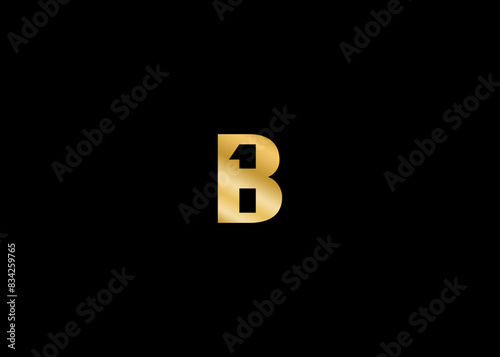 Letter B1 Logo design, B1 logo