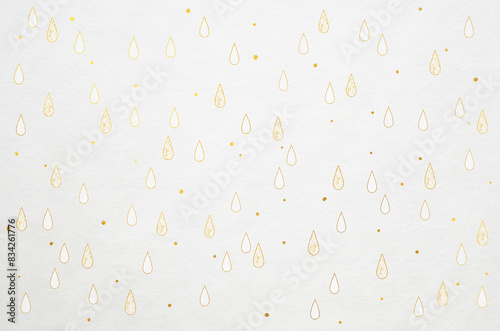 Japanese Washi paper texture with abstract raindrop pattern. Luxury modern Japanese style background.