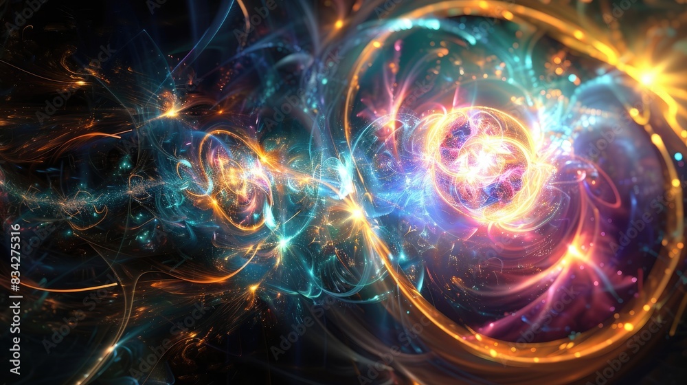 Abstract Fractal Forms in Nuclear Physics and Graphic Design Abstract Fractal Forms in Nuclear Physics and Graphic Design