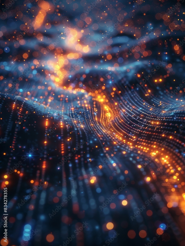 An abstract technology background with data flow and connection concepts. An abstract technology background with data flow and connection concepts.