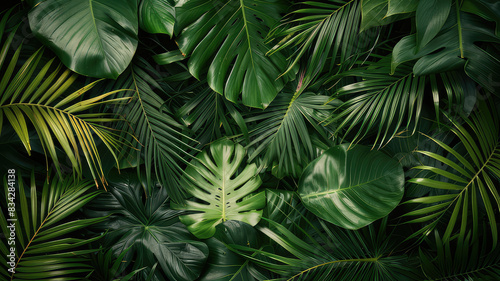 Beautiful natural background with textured leaves