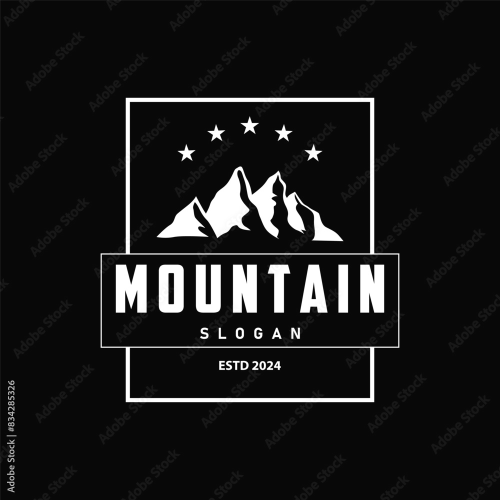 Mountain Logo, Nature Landscape Vector, Premium Elegant Simple Design, Illustration Symbol Template Icon Mountain Logo, Nature Landscape Vector, Premium Elegant Simple Design, Illustration Symbol Template Icon