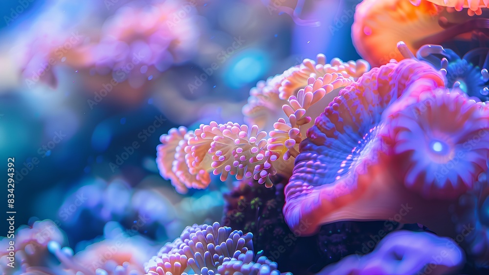 coral reef in aquarium coral reef in aquarium