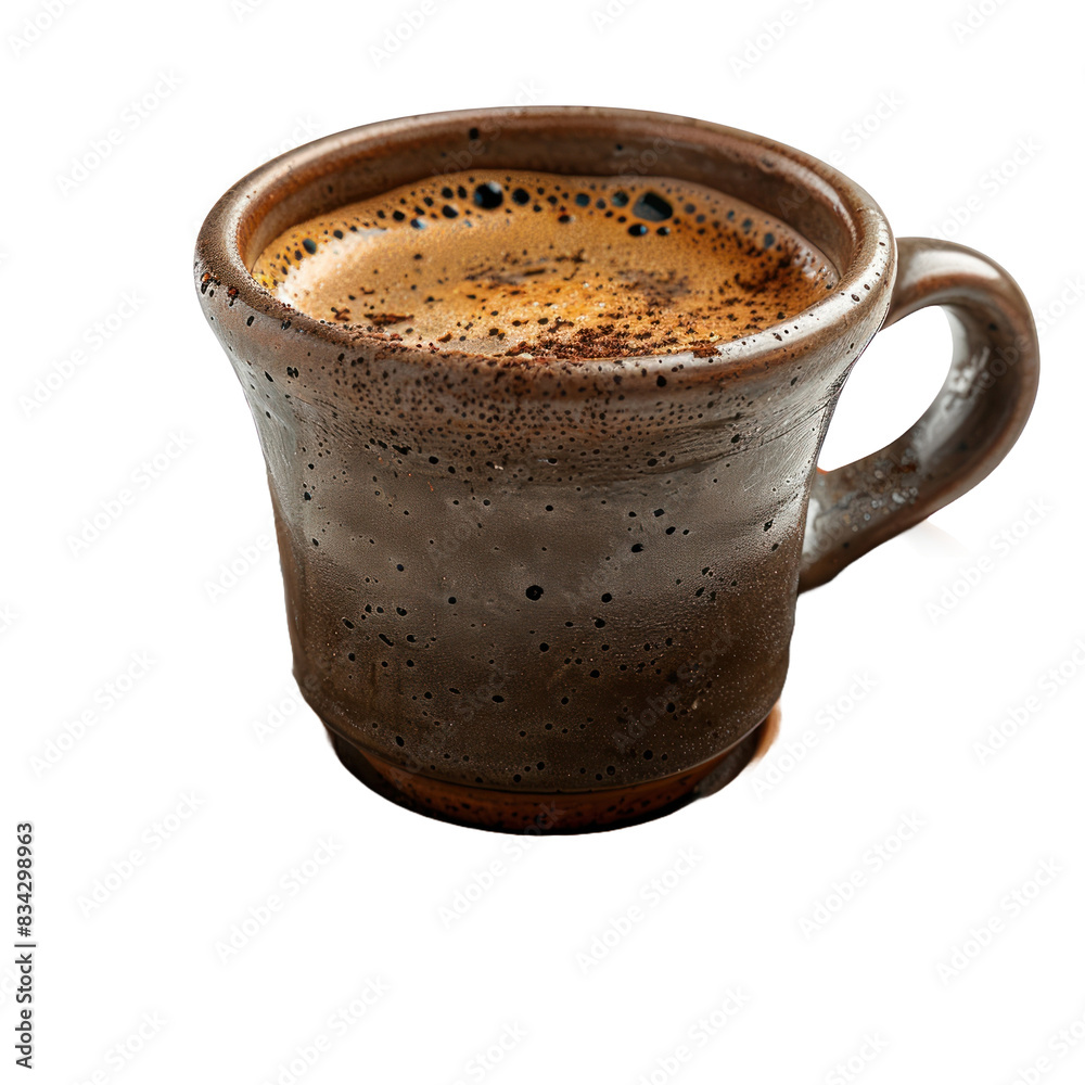 Traditional coffee isolated on a transparent background Traditional coffee isolated on a transparent background